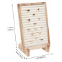Lolalet Porte Bagues Affichage, Présentoir Bagues en Bois, Porte Bijoux pour Vendeurs Foires -Original