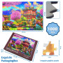 Jigso Puzzle 1000 Pièces Pour Adults - 1000 Pièces Puzzles Pour Adults, Orientals Temples Bhudda Scenery, Grand Puzzle Cadeau po