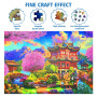 Jigso Puzzle 1000 Pièces Pour Adults - 1000 Pièces Puzzles Pour Adults, Orientals Temples Bhudda Scenery, Grand Puzzle Cadeau po