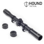 Hound - Lunette de visée télescopique Sportive 4x20 pour carabines à air comprimé et Airsoft, avec Supports (fusils de Petit Cal