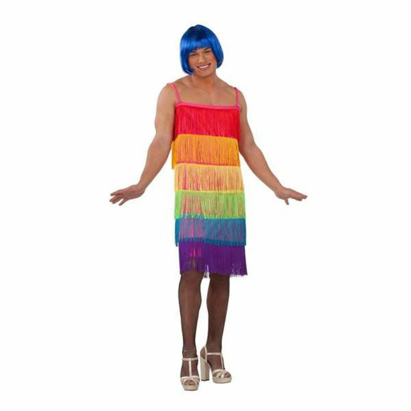 Déguisement pour Adultes My Other Me Rainbow Robe Avec franges Taille 54