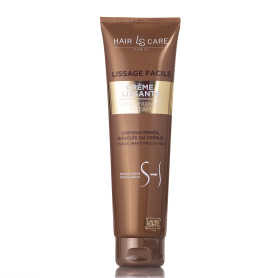 LAURA SIM'S - Crème Soin de Lissage Fluide Thermo-active sans Rinçage Steampod - Protection Thermique jusqu'à 230° - Cheveux Ond