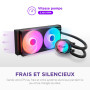 NZXT Kraken Core 240 RGB - Refroidisseur liquide AIO CPU - Radiateur 240 mm - Ventilateur monobloc 240 mm - Compatible Intel® LG
