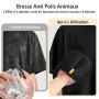 2 Pièces Gant Poil Chat, Double Face Gant Anti Poils Animaux, Réutilisable Brosse Anti Poils Animaux pour Lavage DémêLage Et Toi