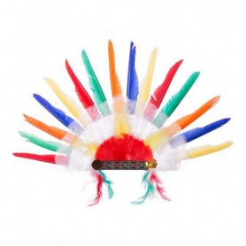 Chapeau My Other Me Plumes Multicouleur Amérindien 58 x 38 cm 31,99 €