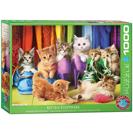 EuroGraphics Puzzle 1000 pièces Chaton Pride, EG60005543, Coloris Assortis