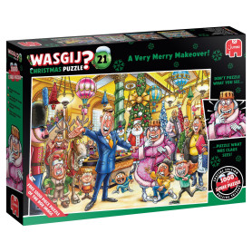 Wasgij Christmas 21 - Nouveau Look pour Noël ! - A Very Merry Makeover! - Puzzle Adulte - Puzzle Humoristique - 2x1000 Pièce - C