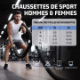 Effeet 10/20 Paires Chaussettes Basses Homme Femme, Socquettes Coton Courtes Respirantes Antidérapantes, Sport Running Unisexe N
