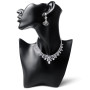 BORDEAG Présentoir à bijoux, collier, mannequin de vitrine - Buste - Présentoir à bijoux - Pour colliers, boucles d'oreilles - N