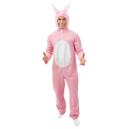 P'TIT CLOWN - Déguisement Lapin - Costume Adulte - Unisexe - Parfait pour Carnaval, EVG, EVJF, Pâques, Halloween et autres Fêtes