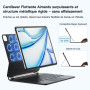 RAYMCRAFT Clavier pour iPad Air 13 Pouces (M4/M3/M2, 2026/2025/2024), Clavier Magic Keyboard pour iPad Pro 12,9 Pouces (6/5/4/3 
