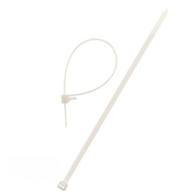 Lot de 20 colliers de câblage réutilisables transparents - 4,8 x 200 mm