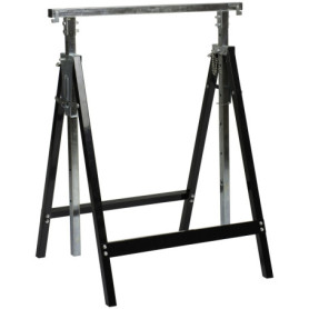 Tréteau Professionnel Réglable Nordlinger Pro pour Charges Lourdes - Noir