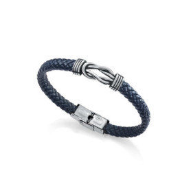 Bracelet en Cuir et Acier Viceroy BEAT pour Homme - Bleu