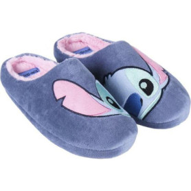 Chaussons ouverts Stitch bleus confortables
