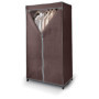 Armoire de Rangement Classic Domopak Living en Métal et Tissu Marron