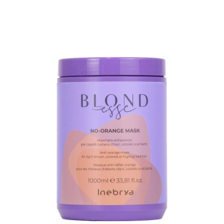 Masque Nourrissant No-Orange Inebrya 1000ml pour Cheveux Blonds
