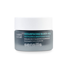 Peeling Énergisant Noir Sensilis - Éclat Instantané avec Vitamine C - 50 ml