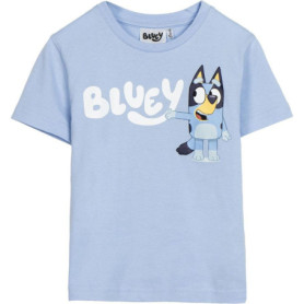 T-shirt Bleu Clair Enfant Bluey - 3 Ans