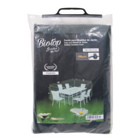 Housse de Protection Rectangulaire pour Table et Chaises Vert 130 x 79 cm