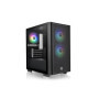 Boîtier Micro Tower Thermaltake Versa H16 TG ARGB - Noir avec Éclairage RGB