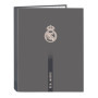 Classeur Safta Real Madrid 3ème Équipe 24/25 - 4 Anneaux, Gris, 26,5 x 33 cm