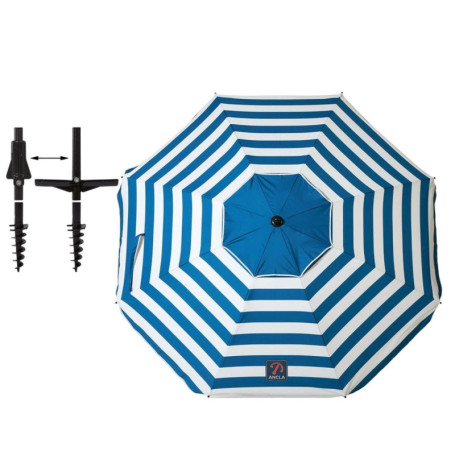 Parasol de Plage Marin Ø 180 cm - BigBuy Garden