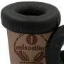 Misodiko Kit de Housse de Coussin de Rechange pour Casque Sennheiser HD25, HD25-1 II - Cuir Noir
