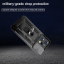 Yutwo Coque pour Motorola Edge 50 Pro - Protection Caméra et Support Bague Étui Antichoc - Noir