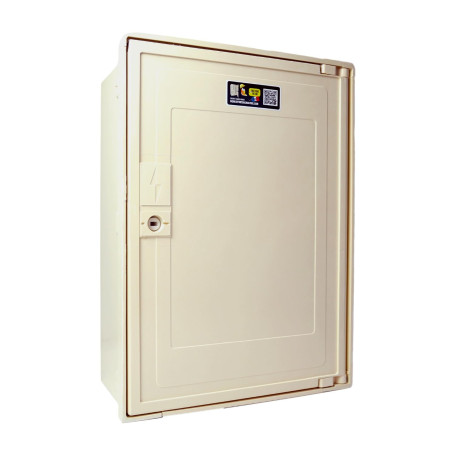 Carré Rouge - Coffret Compteur de Chantier Monophasé 15/45A - 1 Prise - Compatible Raccordement ENEDIS, Étanche, Fabrication Fra