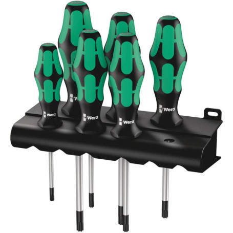 Jeu de tournevis Wera 367 TORX avec poignée ergonomique - 6 pièces