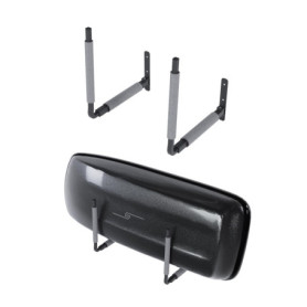 Support Mural Réglable QLS pour Coffre de Toit - 33 à 57 cm - Gris