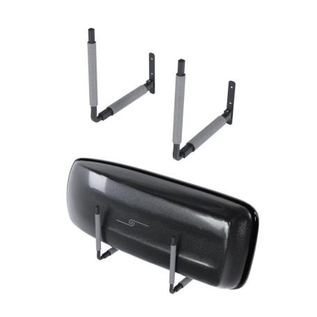 Support Mural Réglable QLS pour Coffre de Toit - 33 à 57 cm - Gris