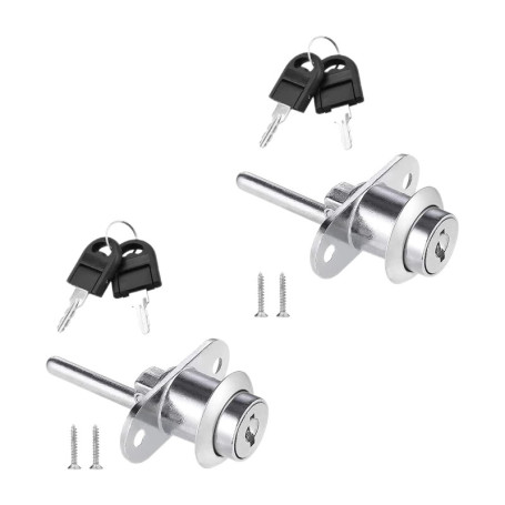 Serrures à Tiroir avec Clé - Lot de 2 pour Bureau et Armoire