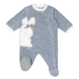 Grenouillère Bébé Fille Chicco en Chenille Douce pour l'Hiver