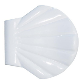 Clips de Fixation Shell Spirella pour Rideaux de Salle de Bain - Blanc