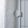 Clips de Fixation Shell Spirella pour Rideaux de Salle de Bain - Blanc