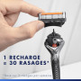 Gillette Rasoir Pour Hommes Proglide Et 8 Recharges, Manche Réutilisable Et Cartouches A 5 Lames, Tête De Rechange Avec Une Band