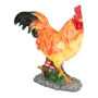 Coq en Polyrésine Multicolore pour Décoration de Jardin - Résistant aux Intempéries