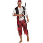 Costume de Pirate Authentique pour Homme - Taille M/L avec Bandana et Gilet
