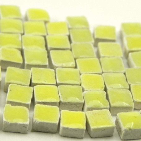 Tesselles de Mosaïque Jaune Melon - 1000 Pièces en Céramique