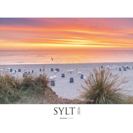 Calendrier mural XXL Sylt 2024 - Photos panoramiques de la mer du Nord