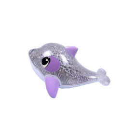 Dauphin Scintillant Simba avec Lumières Arc-en-Ciel - Jouet de Bain 14 cm
