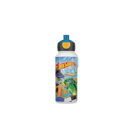 Gourde Pop-up Mepal 400 ml - Bouteille Anti-Fuite Hot Wheels