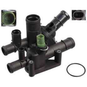 Thermostat d'eau Febi Bilstein 108921 avec boîtier et joint d'étanchéité