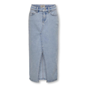 Jupe Midi Fille KIDS ONLY en Denim avec Fente Latérale
