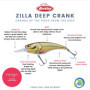 Leurre Berkley Zilla Deep Crank 11.5cm - Marbre Bleu pour Brochet