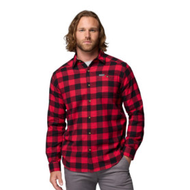 Chemise à Boutons Columbia Cornell Woods en Flanelle à Carreaux Rouge pour Homme - Taille XL