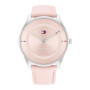 Montre Analogique Tommy Hilfiger Femme Cuir Rose - Élégance et Modernité