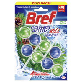 Bref WC Power Activ' Boost Pin - 2 Blocs Nettoyants Anti-Calcaire